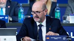 Rafael Louz�n, durante la Asamblea General Extraordinaria de la RFEF.