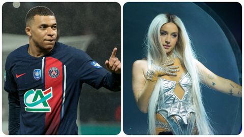 Kylian Mbapp y Lola ndigo.El futbolista del PSG Kylian Mbapp y la cantante granadina Lola ndigo
