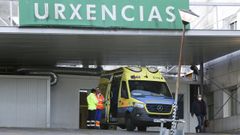 Entrada de urgencias del Hospital Arquitecto Marcide, en una imagen de archivo