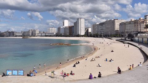 Playa de Riazor.