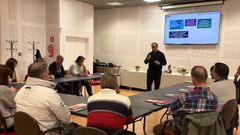 Un momento de la reuni&oacute;n de trabajo en Seara.