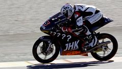 Maverick Vi�ales, en los ensayos de Cheste en febrero