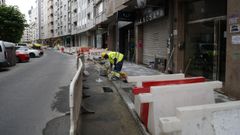 Imagen de archivo de las obras en la avenida de Portugal.