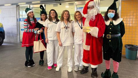 Visita de Pap� Noel al CHUO.