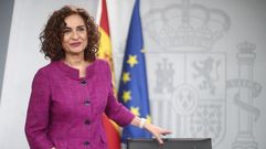 La ministra de Hacienda, Mara Jess Montero, en la rueda de prensa del Consejo de Ministros