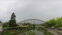 Recreacin de la pasarela peatonal del Umia, que conectar el Camio Real y el paseo de A Tafona