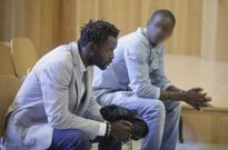 El acusado, ayer en la Audiencia Provincial de A Coru�a antes de testificar. 