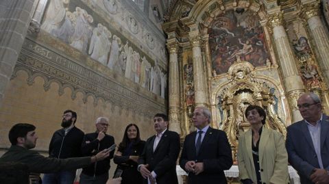 El delegado del Gobierno en Galicia, Pedro acudi a Monforte para presentar el final de las obras en la iglesia de San Vicente 