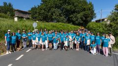 Los participantes en la ruta