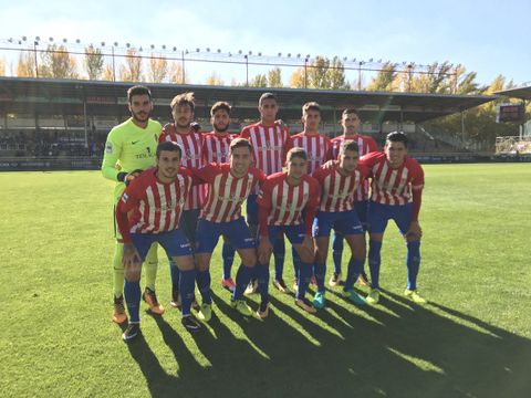 Once inicial del Sporting B en Burgos