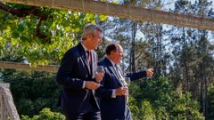 El presidente de la Xunta Alfonso Rueda asiste a la inauguracin de la bodega Via Caeira en Salvaterra do Mio