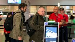 Cerd�n, el s�bado por la tarde en el aeropuerto de Ginebra (Suiza)