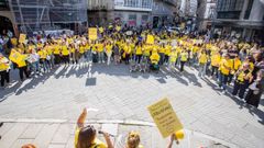 Manifestaci�n de las escuelas infantiles en Pontevedra