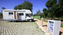 rea de autocaravanas en Baralla, otro de los municipios de la montaa lucense