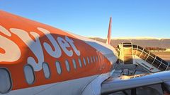 Salida, el pasado domingo, de un avin de Easyjet desde Ginebra y hacia A Corua.