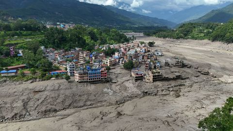 Im�genes a�reas de la zona afectada por la riada