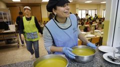 Imaxe dun colexio da Coru�a no d�a que entrou en vigor o decreto. 