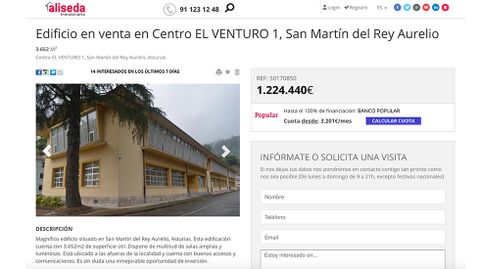 Captura del anuncio de Venturo