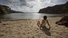 La playa de Canide, en Oleiros, es una de las playas m�s seguras para los ni�os, pues su ubicaci�n no deja entrar las olas. Es como una piscina