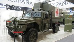 Una de las ambulacias de Urovesa que se mostr� en una feria del sector