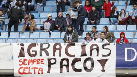 Pancartas de apoyo dn Bala�dos tras su destituci�n, en febrero del 2013