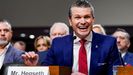 Pete Hegseth, durante la audiencia de confirmacin como jefe del Pentgono en el Senado.