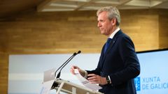 Alfonso Rueda, tras el Consello de la Xunta
