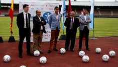 Cabana, Garc�a, Varela, Fern�ndez y Quintana presentaron la Compostela Cup que empezar� el martes.