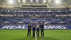 El Bernab�u, durante un acto de promoci�n con la NFL