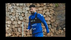 Dani Selma, fichaje del Pontevedra, en su etapa en el Tenerife