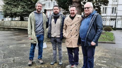 Representantes de la red visitando el Museo Provincial de Lugo con Uxo Novoneyra y Rubn Arroxo