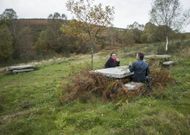 La maleza crece en el �rea recreativa de Val do Mao, cerca del santuario de San Eufrasio. 