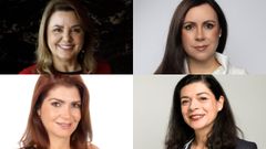 <span lang= gl >De esquerda a dereita, e de arriba abaixo:�Claudia �lvarez,�Carla Angola,�Camila Fern�ndez e�Beatriz Gil</span>