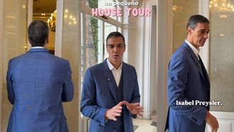 Im�genes del v�deo de Pedro S�nchez ense�ando la Moncloa