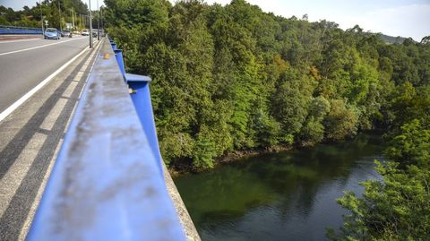 El ro Lrez desde el Ponte da Palabra, en Monte Porreiro