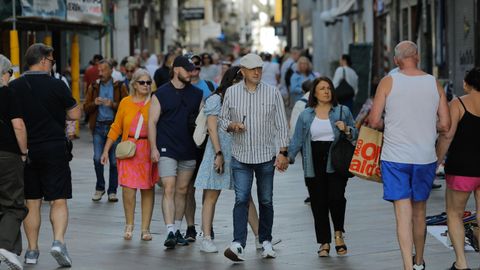 Imagen de la calle Real de A Coru&ntilde;a. 