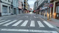 Uno de los tramos de la calle Chantada en los que se desarrollar�n las obras