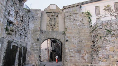 Muralla de Hondarribia, cerca de donde ocurri� el suceso