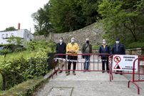 Ponte Sarela, aislados a 200 metros de San Lourenzo