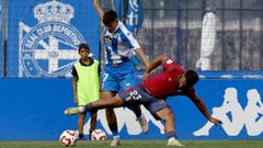 Adrin Guerrero, durante un partido con el Fabril esta temporada