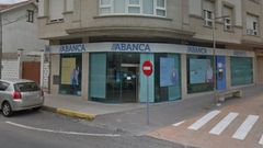 Oficina de Abanca de Carral en la que tuvo lugar un atraco