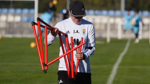 Anquela Requexon Real Oviedo.Anquela, en El Requexon