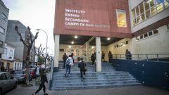 Imagen de archivo del instituto Campo de San Alberto de Noia, donde Educaci�n informa de que ha aparecido un nuevo caso