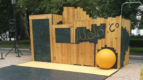 Una casa diminuta para los m�s peque�os en el parque de San Francisco.