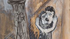 Cuadro de Manuel Moldes perteneciente a la serie &laquo;Bicos de cine&raquo;