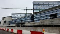 Los nuevos edificios del hospital Gran Montecelo, en Pontevedra, en una imagen de este jueves, cuando se cumplen tres años de obras