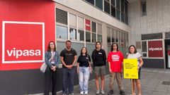Representantes del Sindicato de Inquilinas e Inquilinos de Asturias, Amnist�a Internacional, el sindicato de profesorado Suatea y el Sindicato de Vivienda de Asturias.