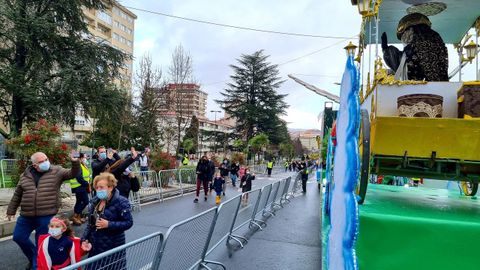 Cabalgata esttica de los Reyes Magos en la avenida Castelao de Vigo