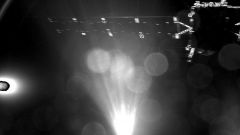 Philae en el momento en el que separ� de Rosetta 