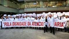 Huelga de mdicos de los centros de salud de Vigo tras la dimisin de los jefes de servicio